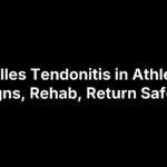 Achilles Tendonitis in Athletes: Signs, Rehab, Return Safely